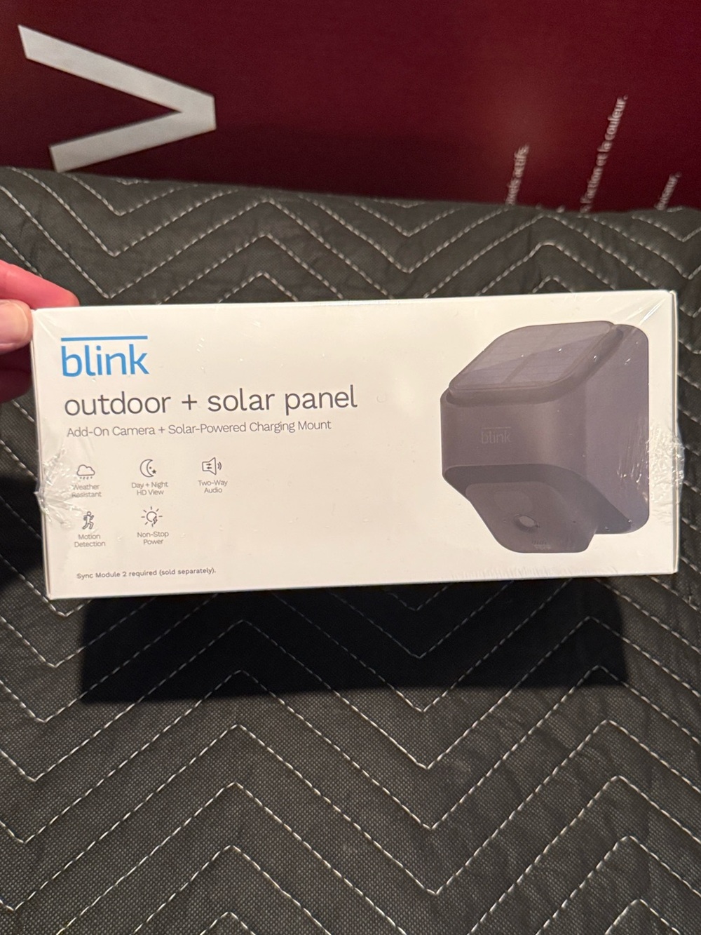 Blink Outdoor + Solar Panel Add-On Camera – Black